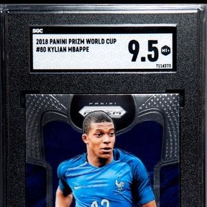 2x 2018 Panini Silver Prizm Mbappe #80 World Cup
